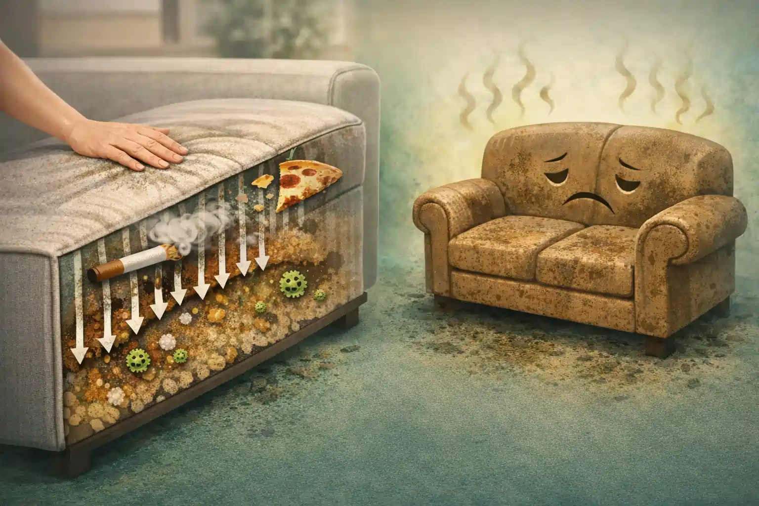 Warum entstehen Gerüche im Sofa?